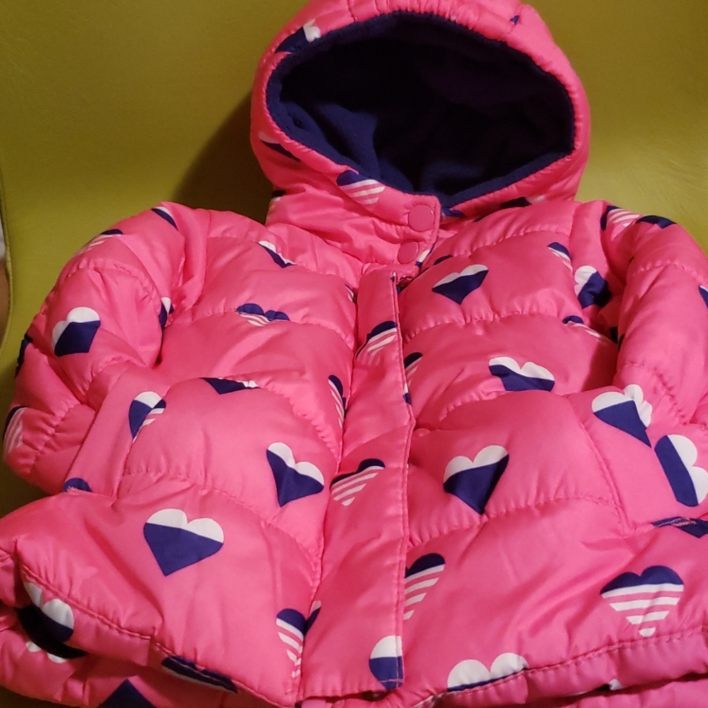 CARTER'S BABY GIRL CUTE HOODED JACKET 12M